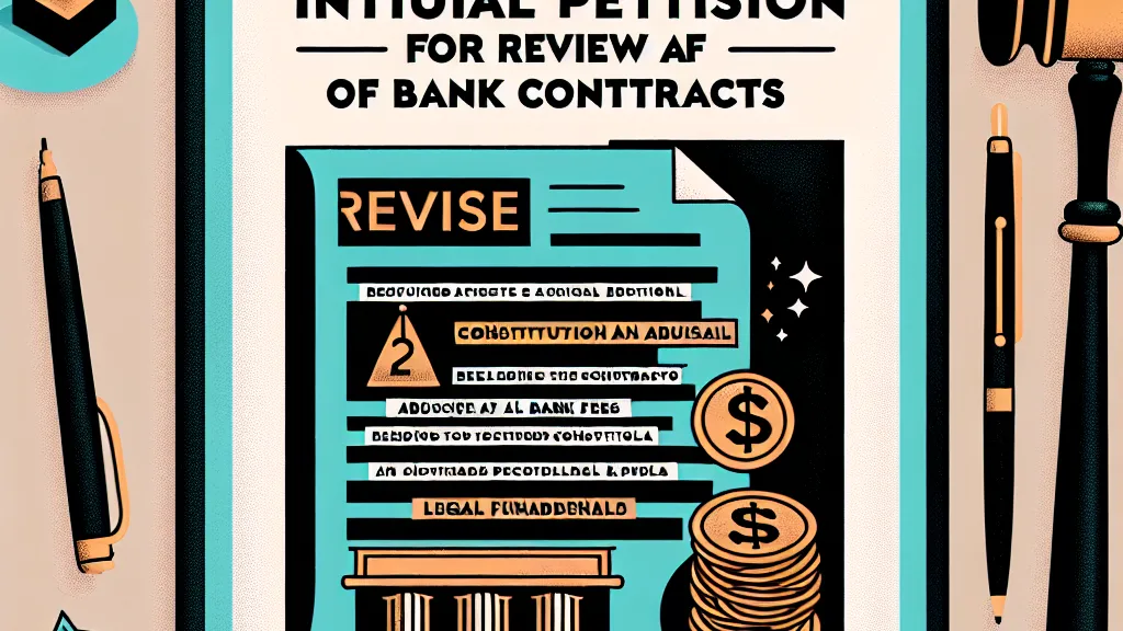 Petição Inicial para Revisão de Contratos Bancários: Reexame de Tarifas Abusivas com Fundamentação Constitucional e Legal