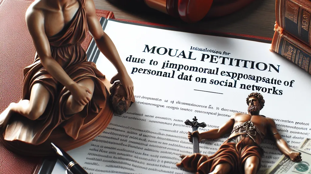 Petição Inicial para Reparação de Danos Morais por Exposição Indevida de Dados Pessoais nas Redes Sociais – Fundamentação Constitucional e Legal