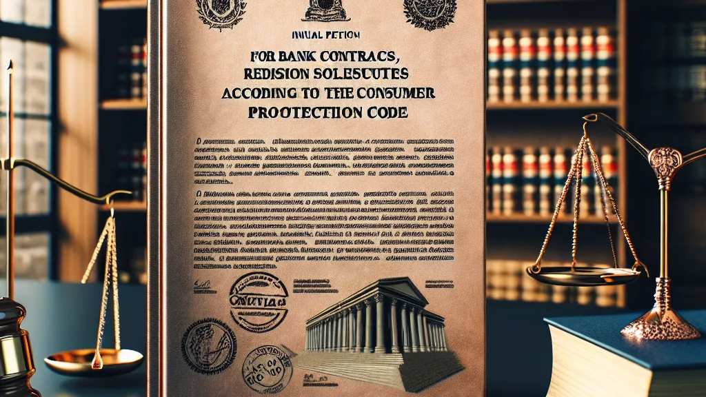 Elaboração de Petição Inicial para Ações Revisionais de Contratos Bancários à Luz do Código de Defesa do Consumidor