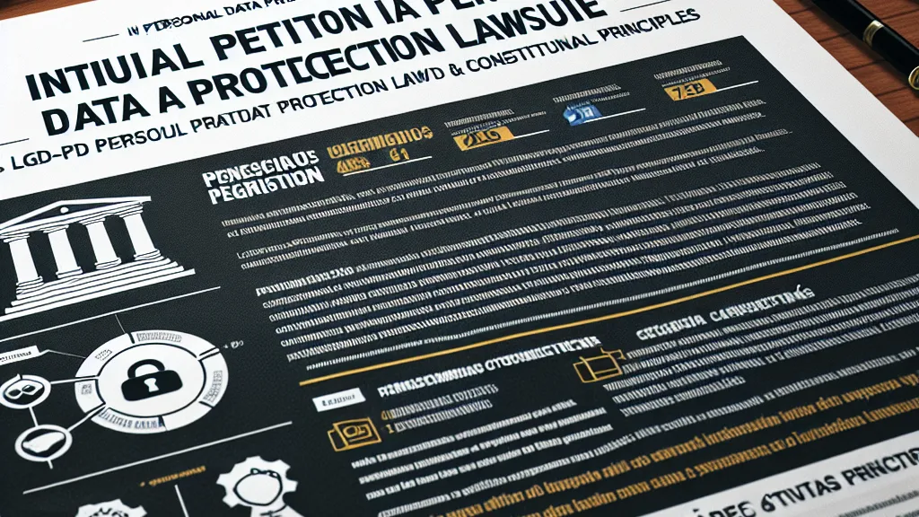Elaboração de Petição Inicial em Ação de Proteção de Dados Pessoais com Fundamentação na LGPD e Princípios Constitucionais